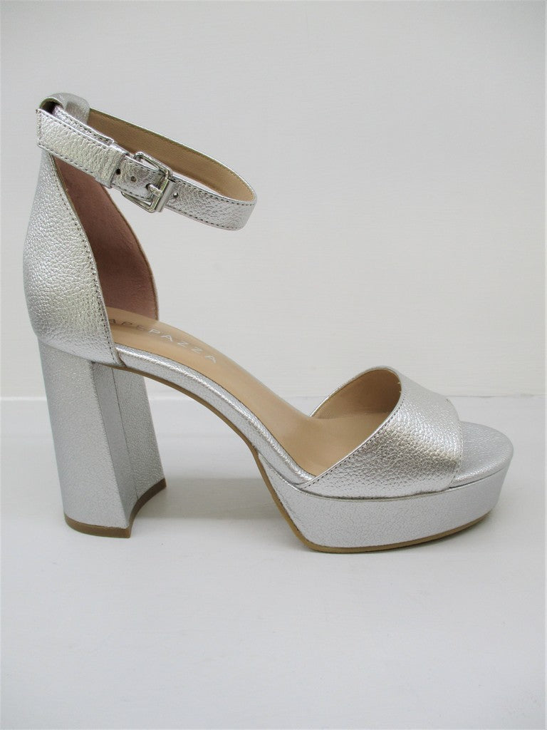 Sandalo pelle donna Apepazza Alison Argento