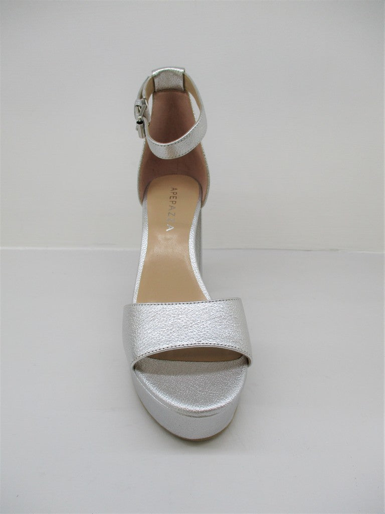 Sandalo pelle donna Apepazza Alison Argento