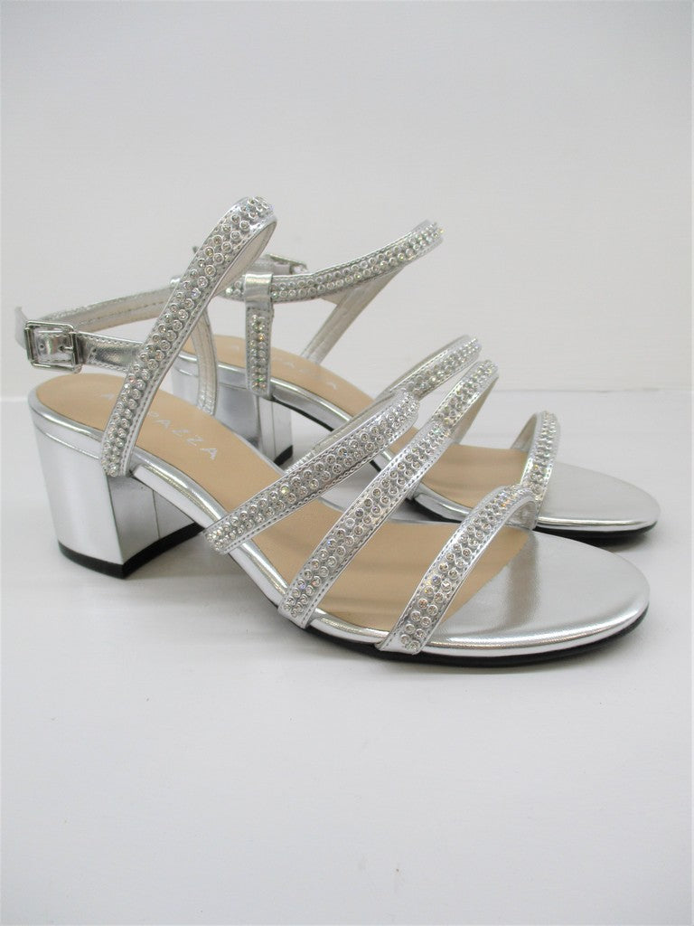 Sandalo pelle donna Apepazza Mina Argento