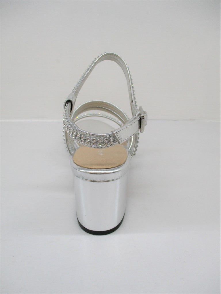 Sandalo pelle donna Apepazza Mina Argento