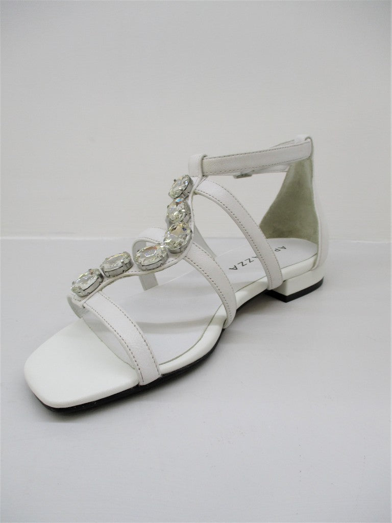 Sandalo pelle donna Apepazza Poppy Bianco