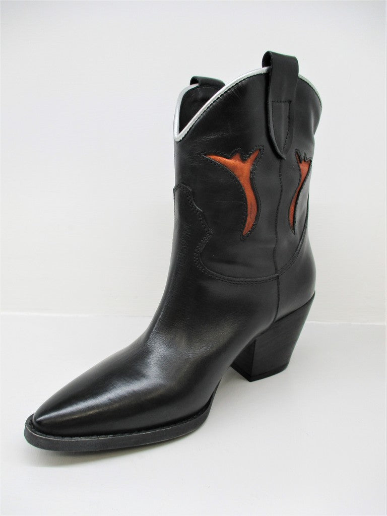 Texano in pelle colore Nero NICHE 5455