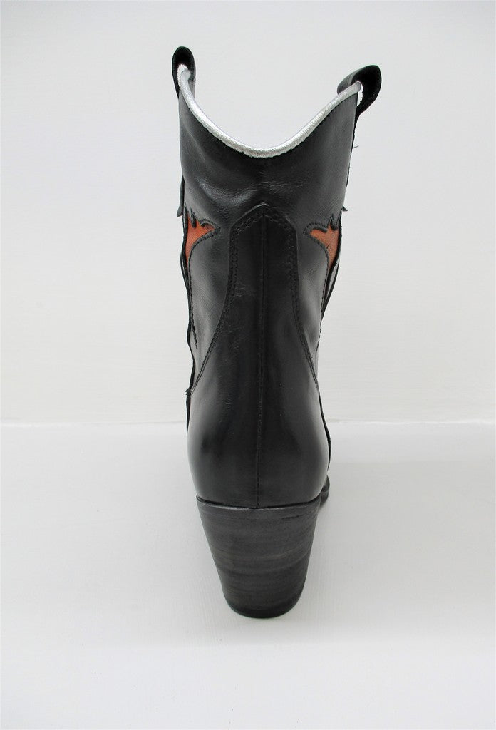 Texano in pelle colore Nero NICHE 5455