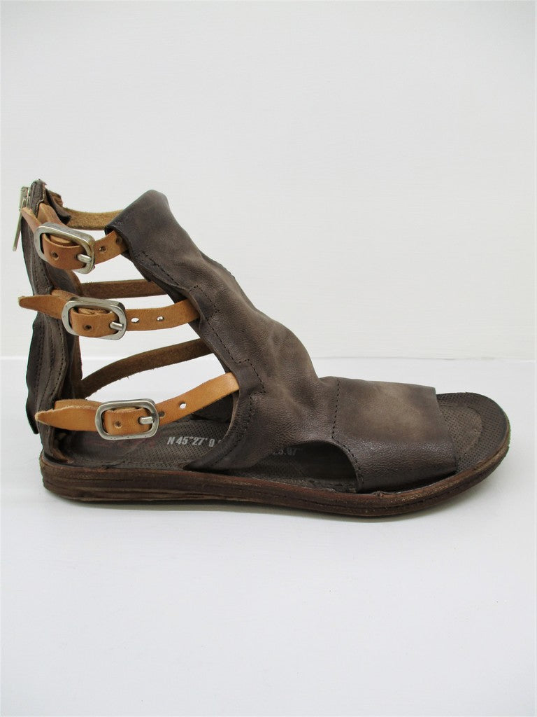 Sandalo pelle donna AS98 534099 fango