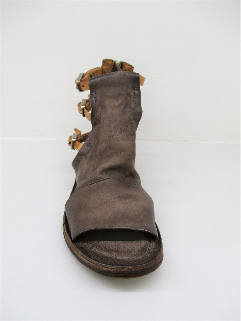 Sandalo pelle donna AS98 534099 fango