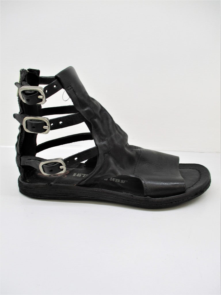 Sandalo pelle donna AS98 534099 nero