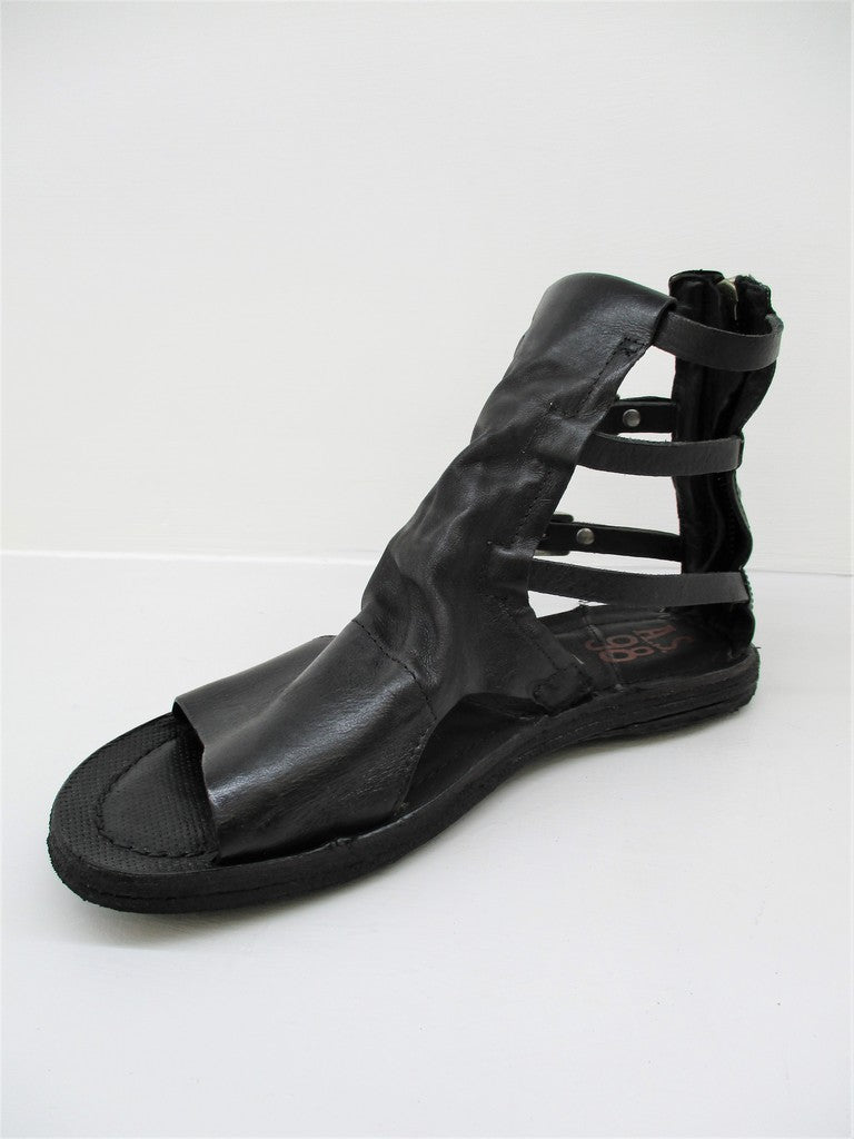 Sandalo pelle donna AS98 534099 nero