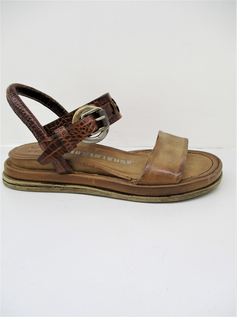 Sandalo pelle donna AS98 699026 cuoio