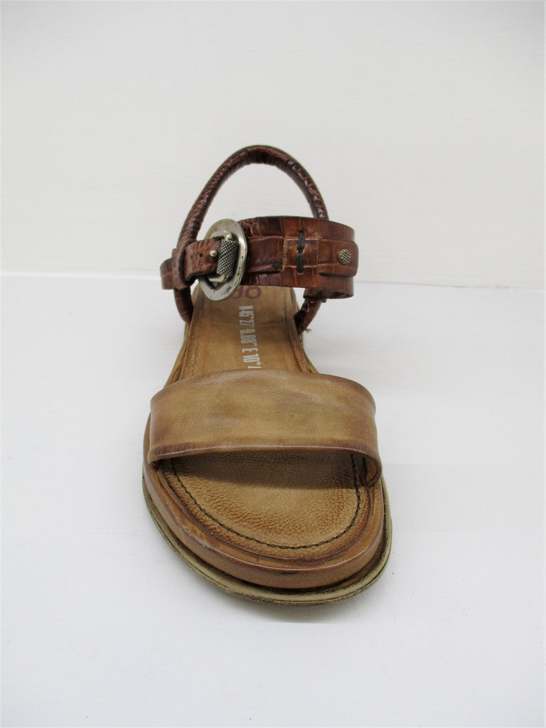 Sandalo pelle donna AS98 699026 cuoio