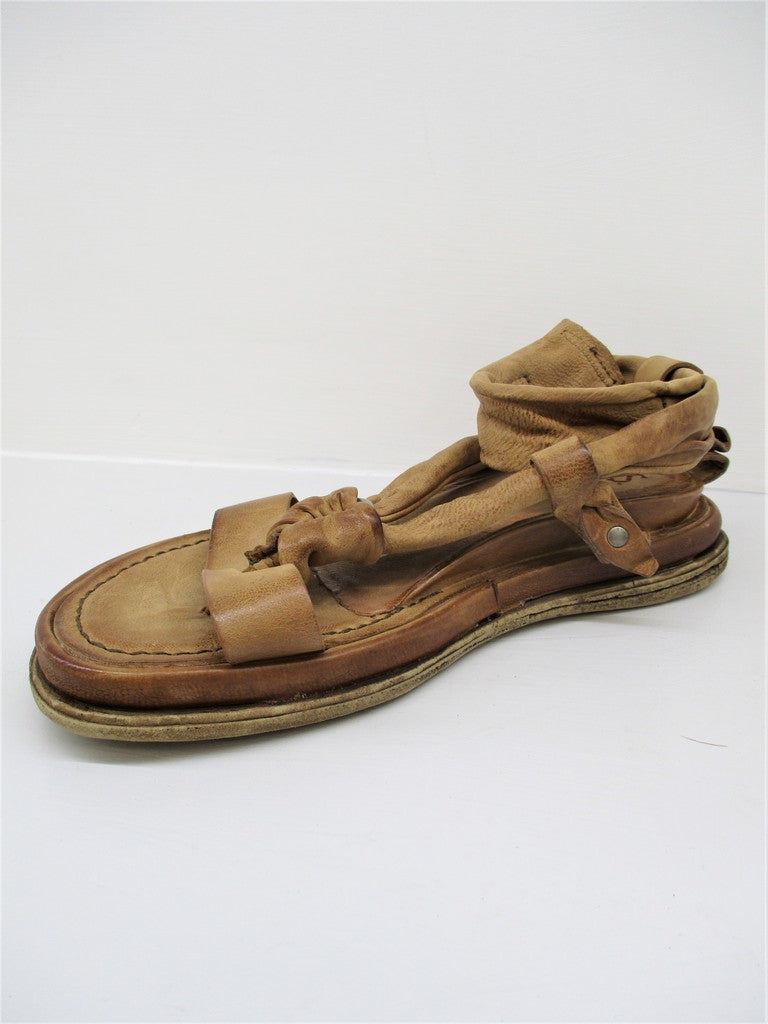 Sandalo pelle donna AS98 699013 cuoio