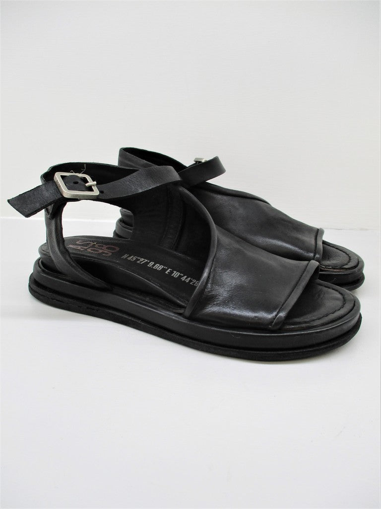 Sandalo pelle donna AS98 699028 nero