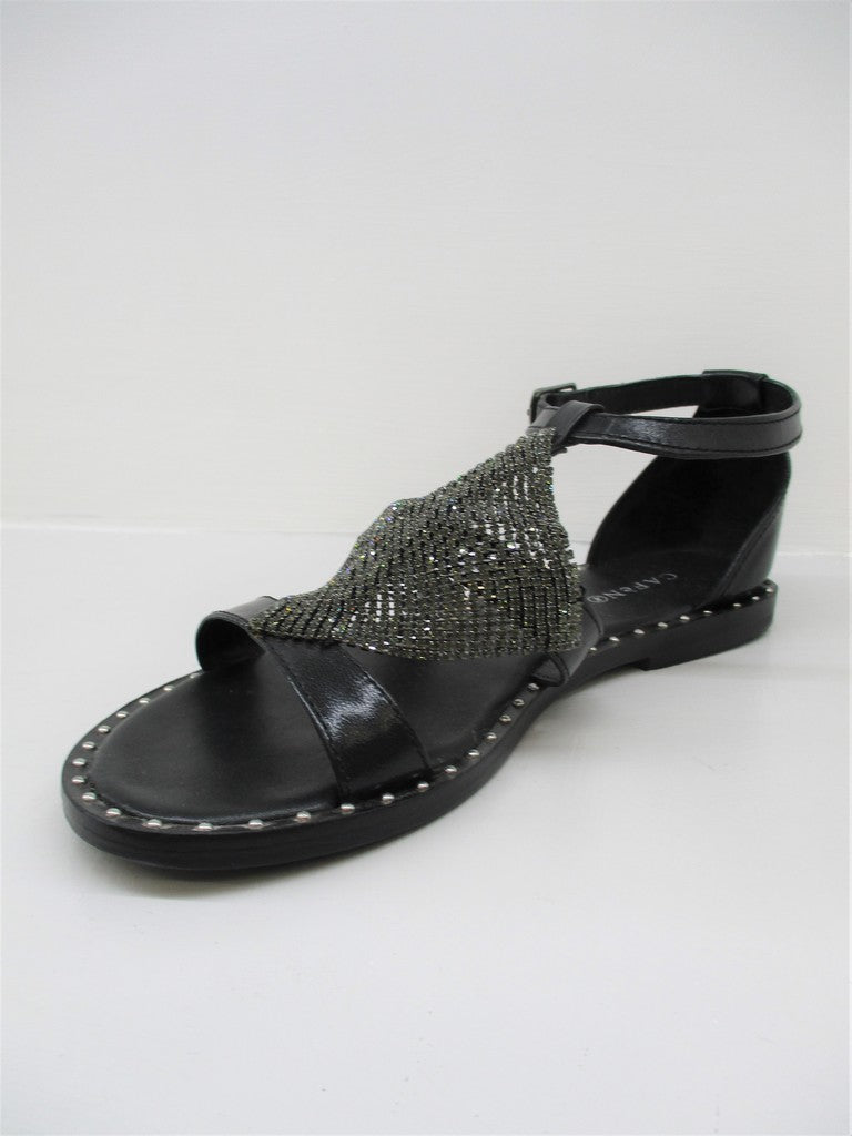 Sandalo pelle donna CAFèNOIR GB277 nero