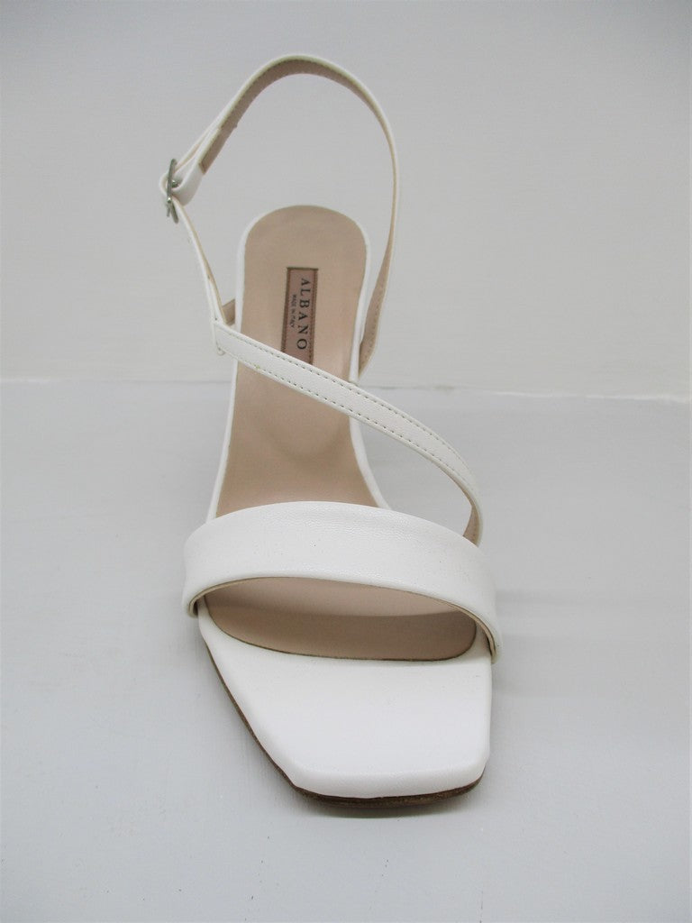Sandalo pelle donna ALBANO 4178 bianco