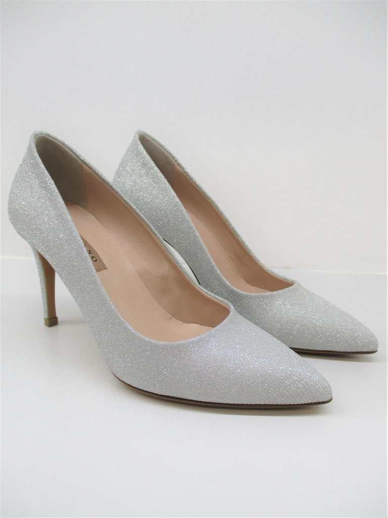 Décolleté pelle donna ALBANO 4021 Argento