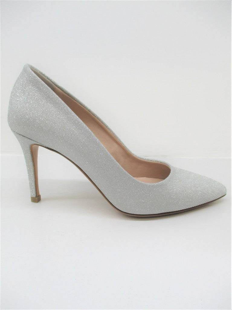 Décolleté pelle donna ALBANO 4021 Argento