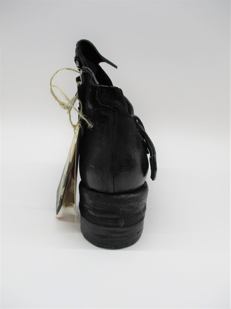 Tronchetto pelle donna AS98 A23204 nero