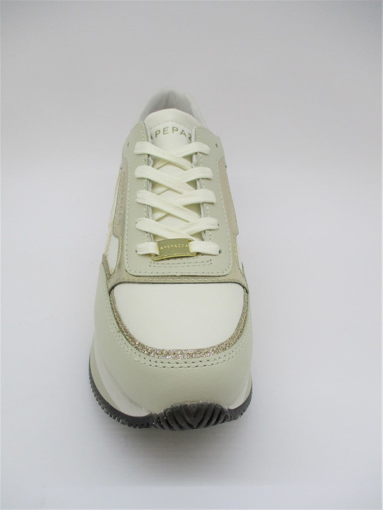 Sneaker in pelle donna APEPAZZA ROCHELLE panna