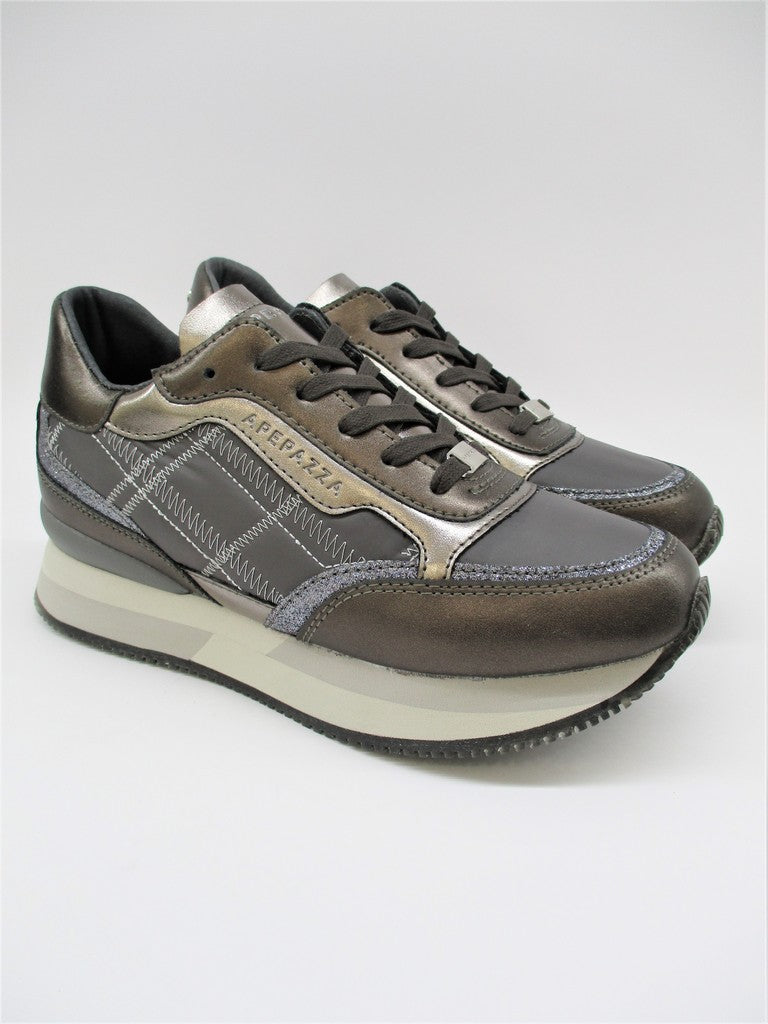 Sneaker in pelle donna APEPAZZA ROCHELLE grigio