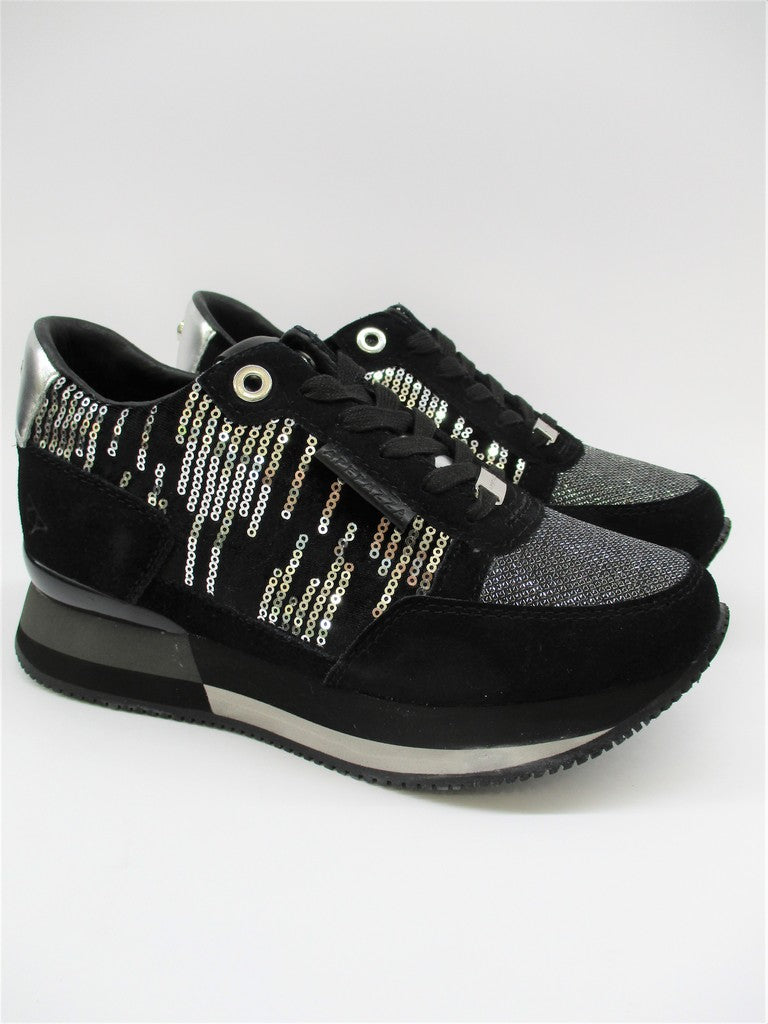 Sneaker in camoscio donna APEPAZZA REBECCA nero