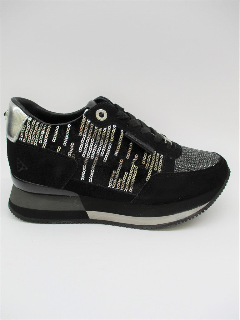 Sneaker in camoscio donna APEPAZZA REBECCA nero