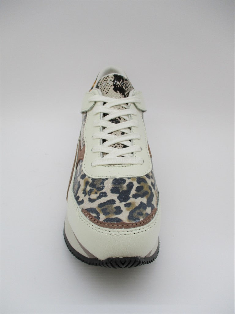 Sneaker in pelle donna APEPAZZA RAVEN panna