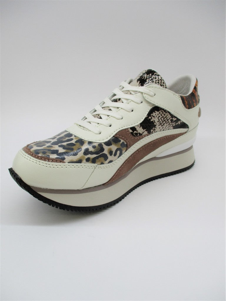 Sneaker in pelle donna APEPAZZA RAVEN panna