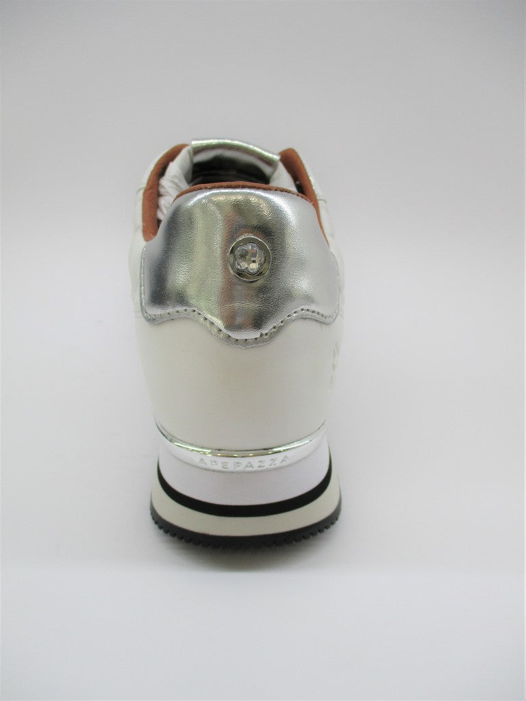 Sneaker in pelle donna APEPAZZA ROSEMERY bianco