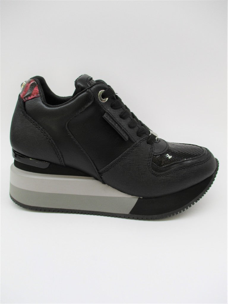 Sneaker pelle donna APEPAZZA HEIDI nero