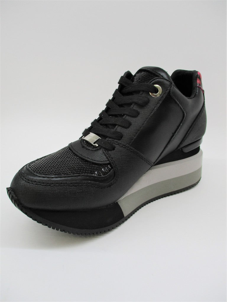 Sneaker pelle donna APEPAZZA HEIDI nero