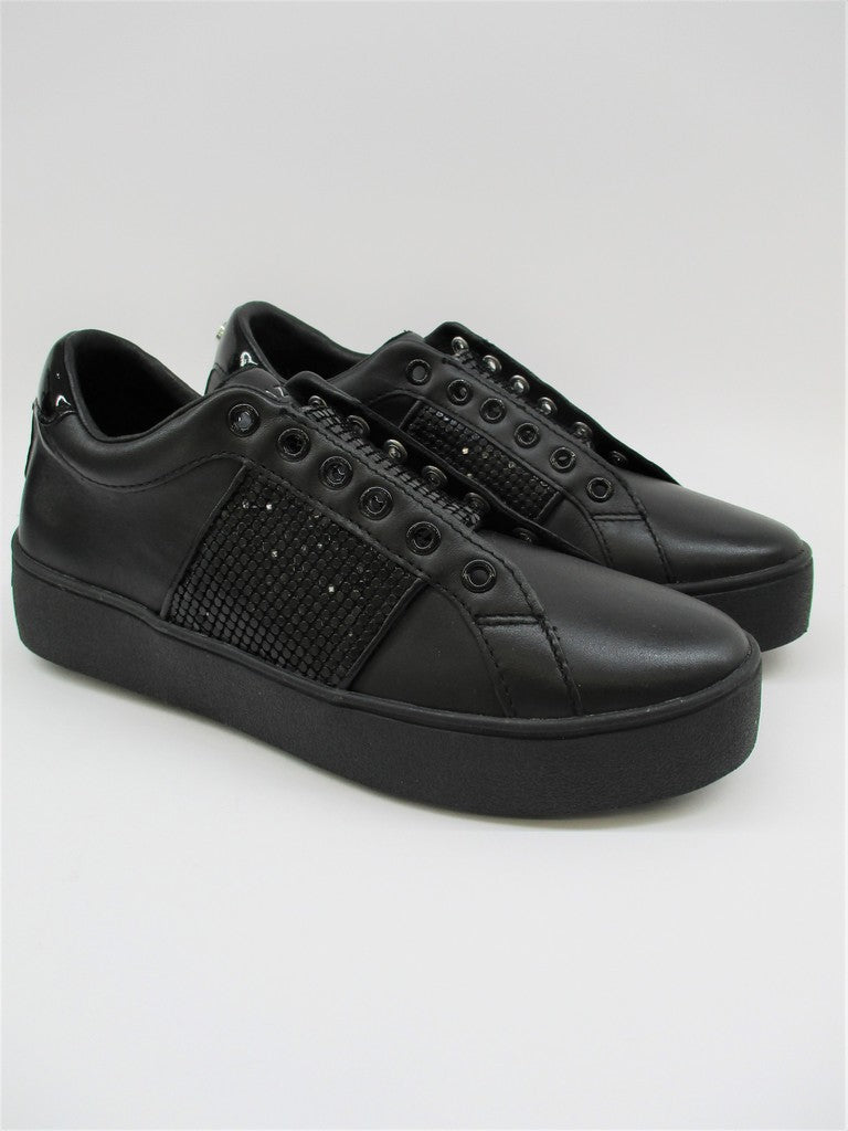 Sneaker pelle donna APEPAZZA SOL nera