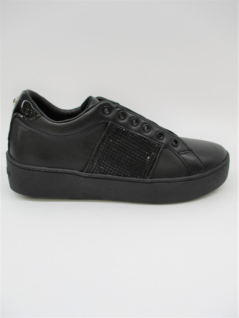 Sneaker pelle donna APEPAZZA SOL nera