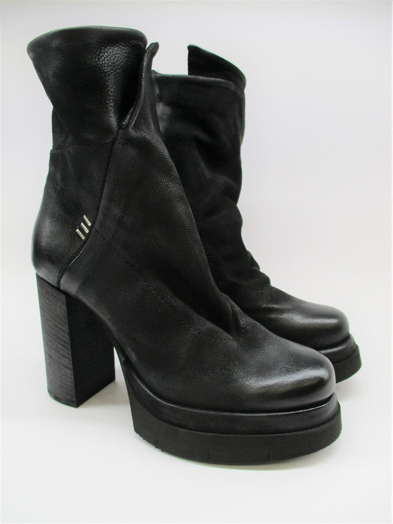 Stivale pelle donna AS98 A28208 nero