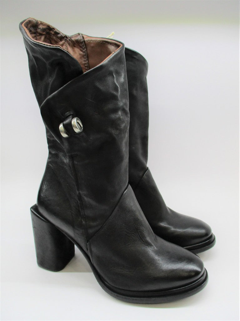 Stivale pelle donna AS98 A21208 nero