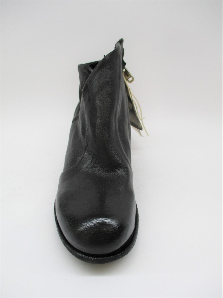 Tronchetto pelle donna AS98 R02204 nero