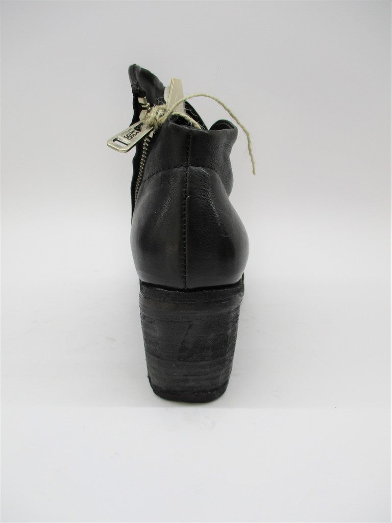 Tronchetto pelle donna AS98 R02204 nero
