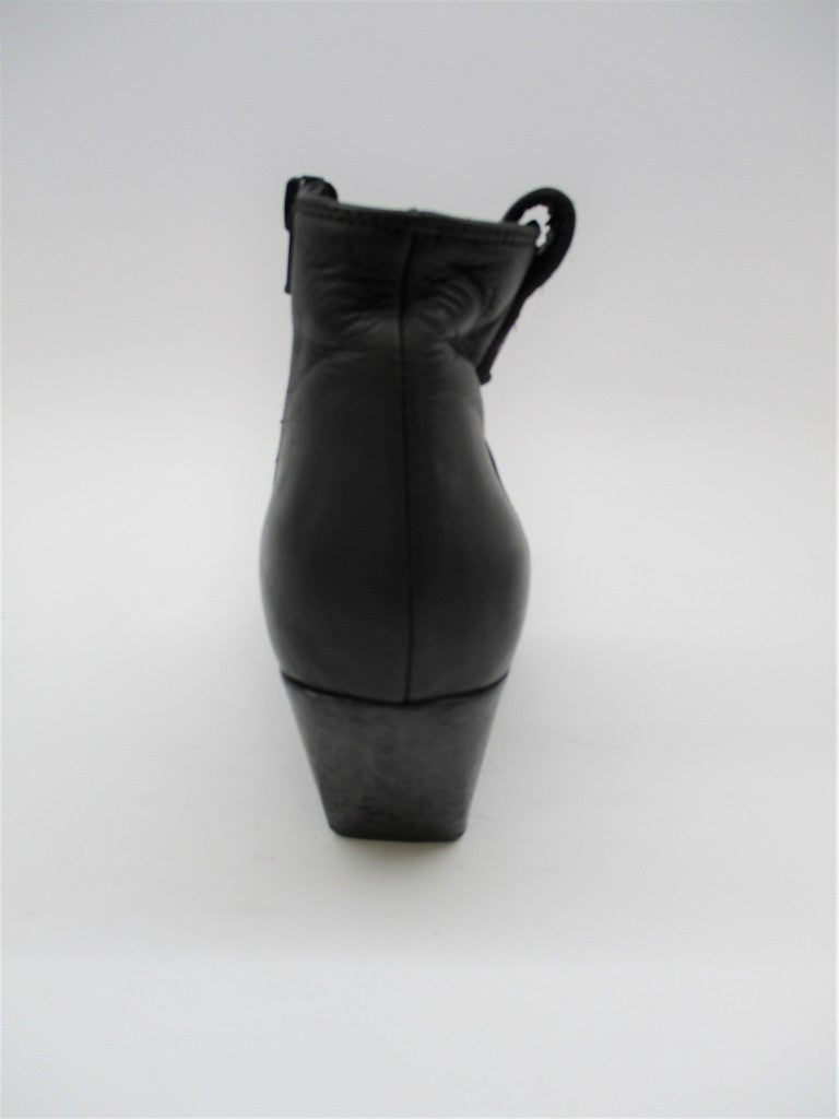 Tronchetto texano pelle donna ELENA IACHI E2004 nero