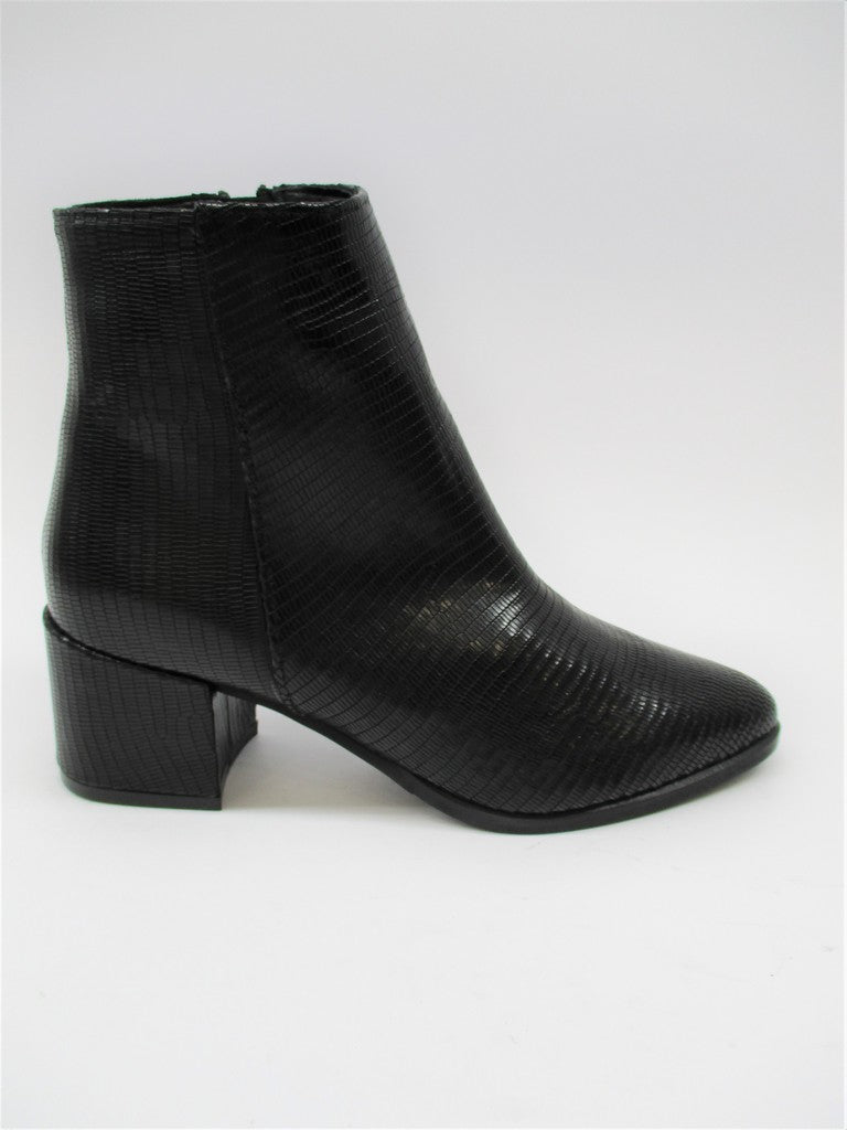 Tronchetto pelle donna ALBANO 0014 nero