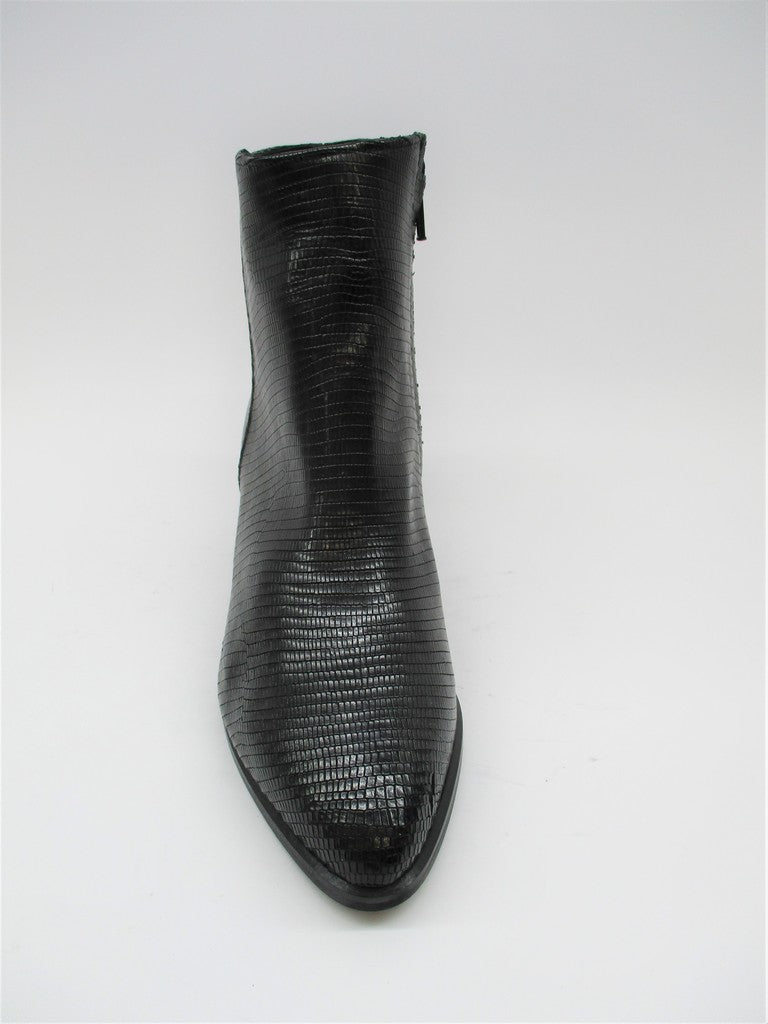 Tronchetto pelle donna ALBANO 0014 nero