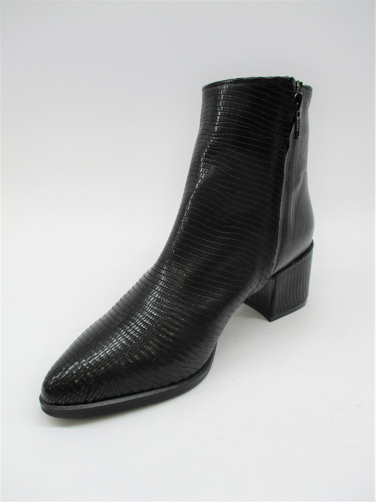 Tronchetto pelle donna ALBANO 0014 nero