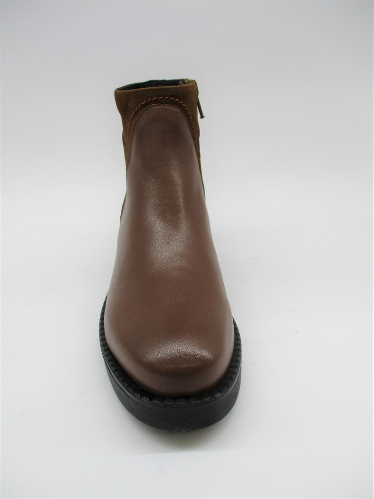 Tronchetto pelle donna ALBANO 0107 cuoio