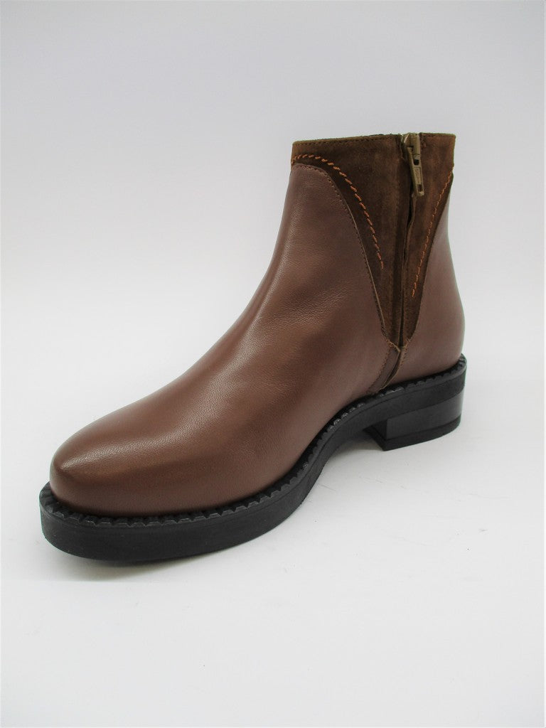 Tronchetto pelle donna ALBANO 0107 cuoio
