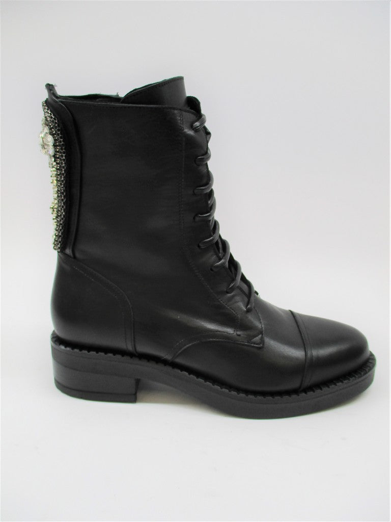 Anfibio pelle donna Albano 0018 nero