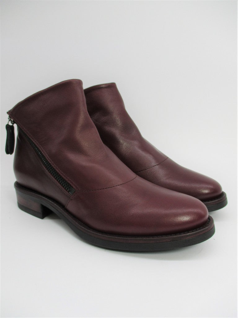 Tronchetto pelle donna LILIMILL 6856 magenta