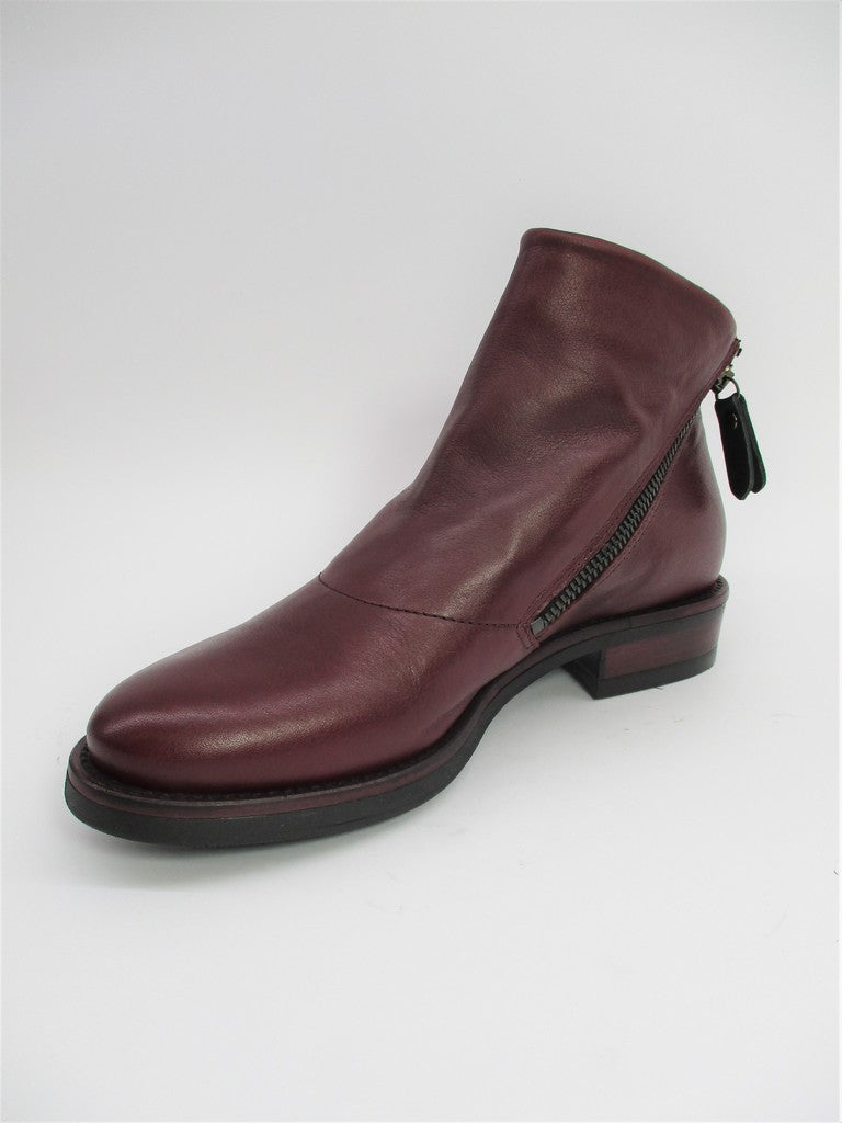 Tronchetto pelle donna LILIMILL 6856 magenta