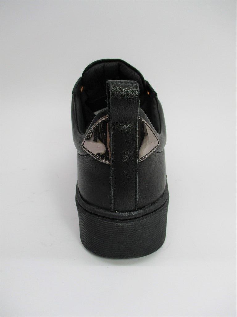 Sneaker pelle donna CAFèNOIR DD112 nero