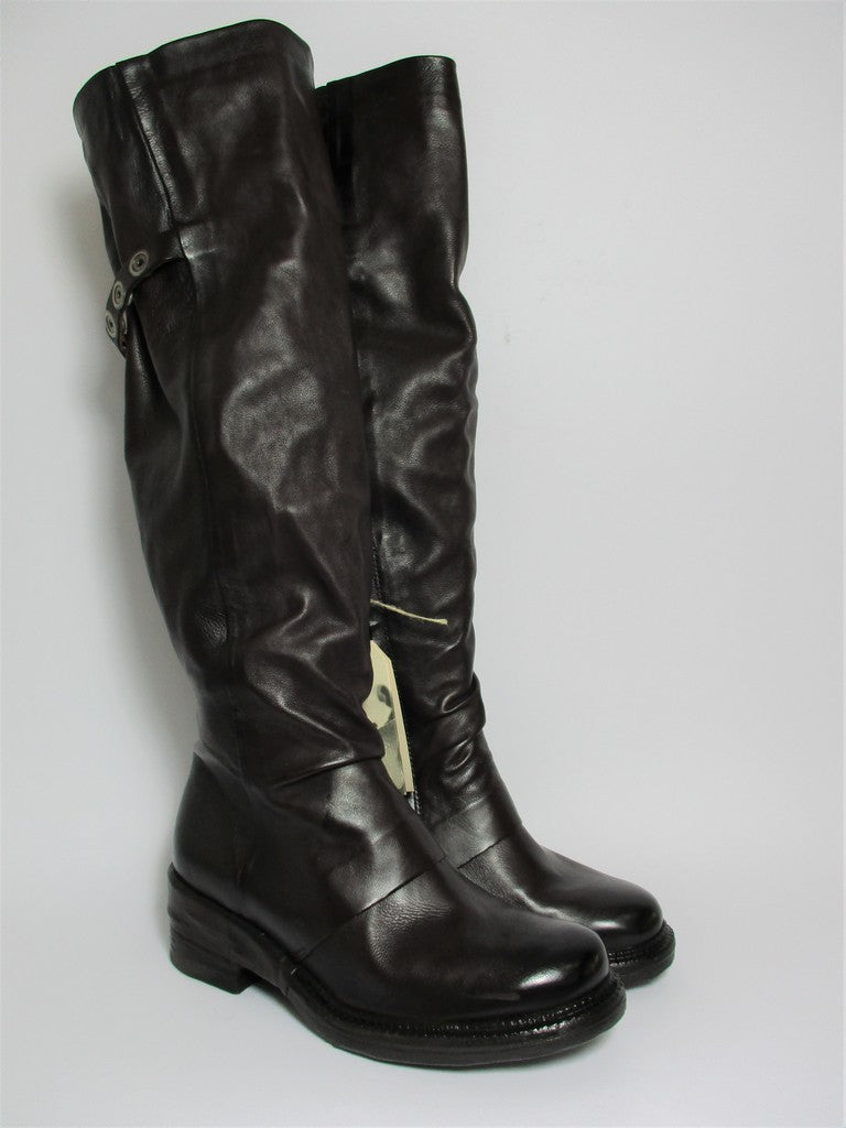 Stivale pelle donna AS98 A23309 liz