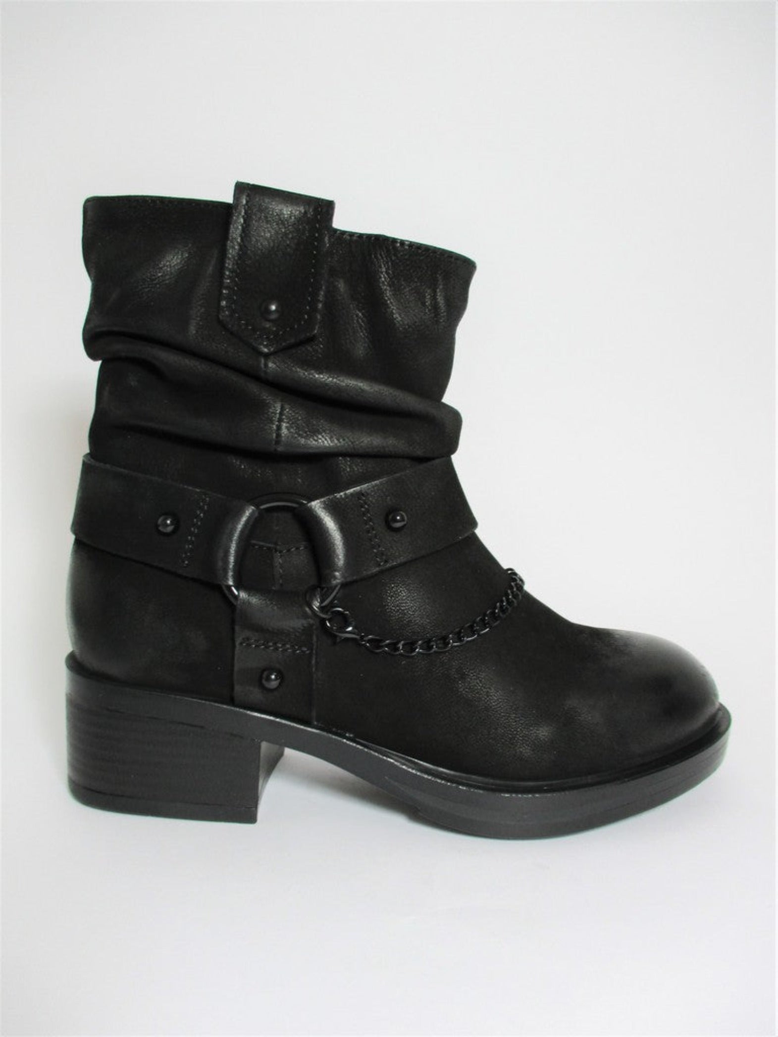 Tronchetto pelle donna APEPAZZA BENTLEY nero