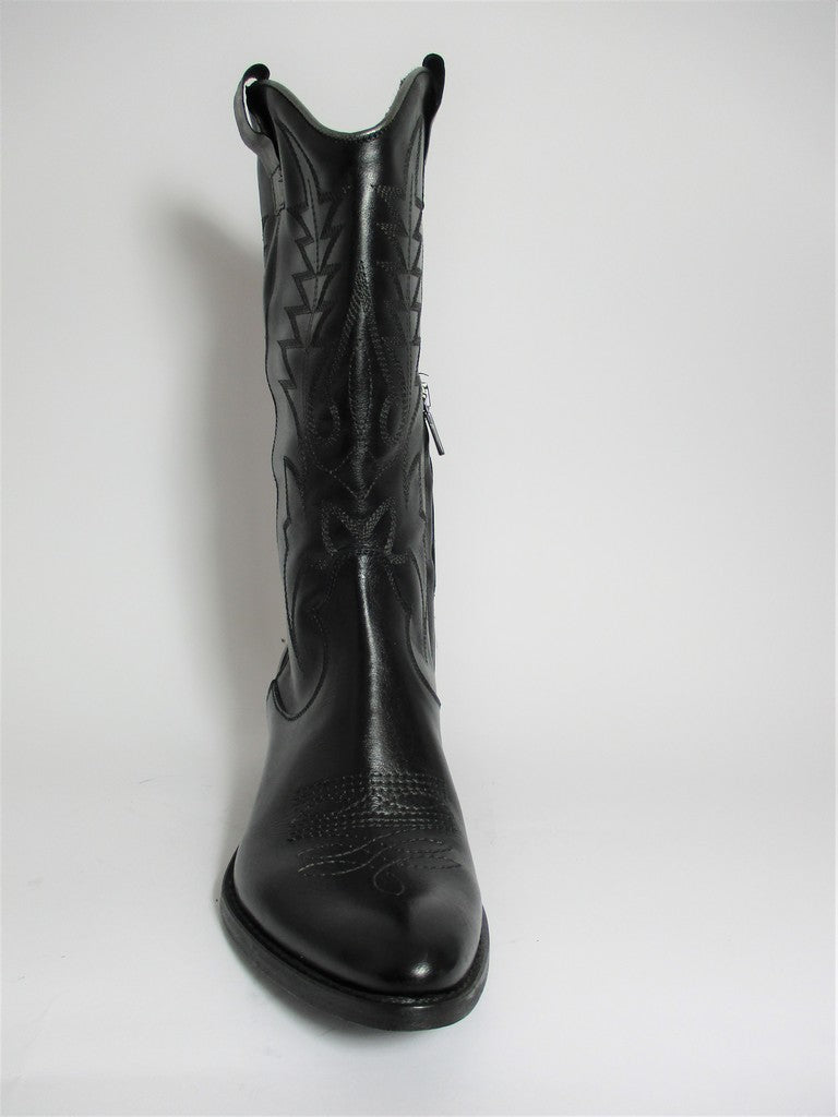 Stivale texano pelle donna NICHE 2046 nero