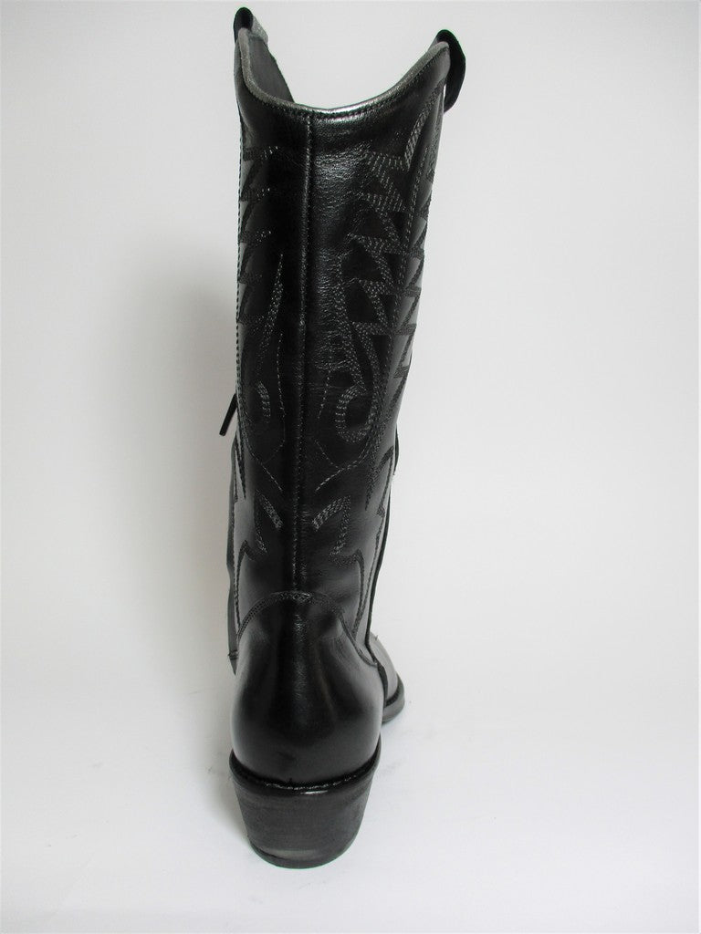 Stivale texano pelle donna NICHE 2046 nero