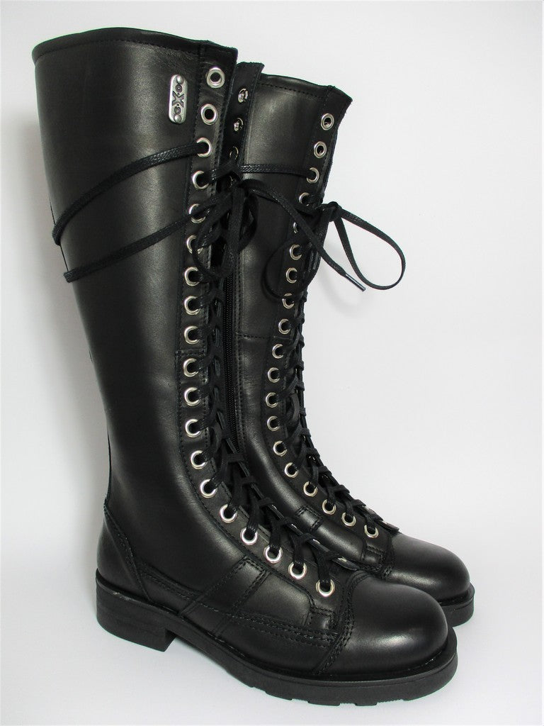 Anfibio pelle donna Oxs 101169 nero